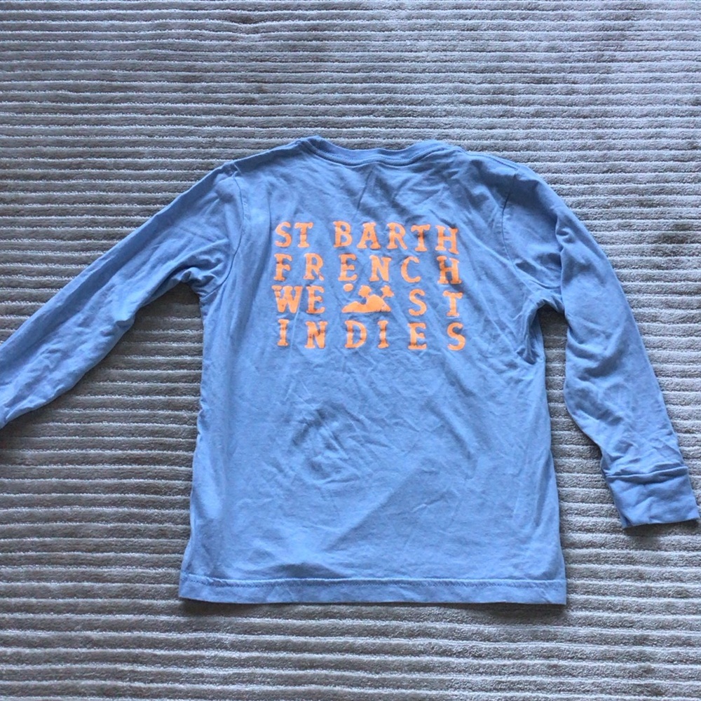 Kids Blue Long Sleeve St. Barth Shirt